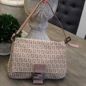 Fendi Dusty Rose Monogram Zucca Print